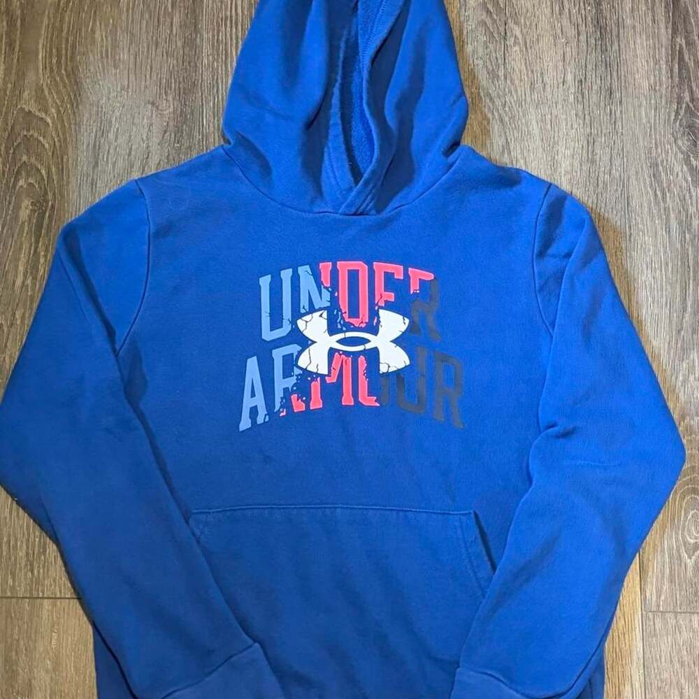 Under Armour Women's Blue and Pink Hoodie